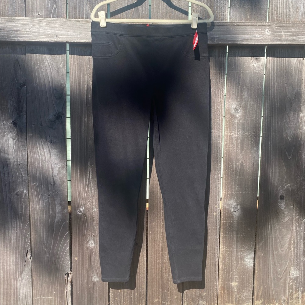 Spanx NWT Jean-ish ankle legging black XL pull-on soft pant